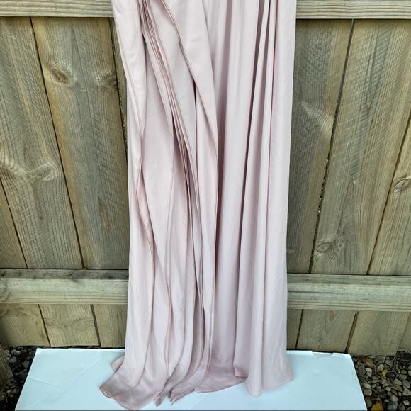 BCBGMAXAZRIA Joyce One-Shoulder Evening Maxi Dress Formal Gown Lavender Mist NWT - Picture 5 of 10